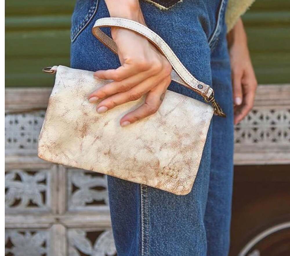 Bed Stu Cadence Nectar Lux Leather Wristlet Crossbody Bag